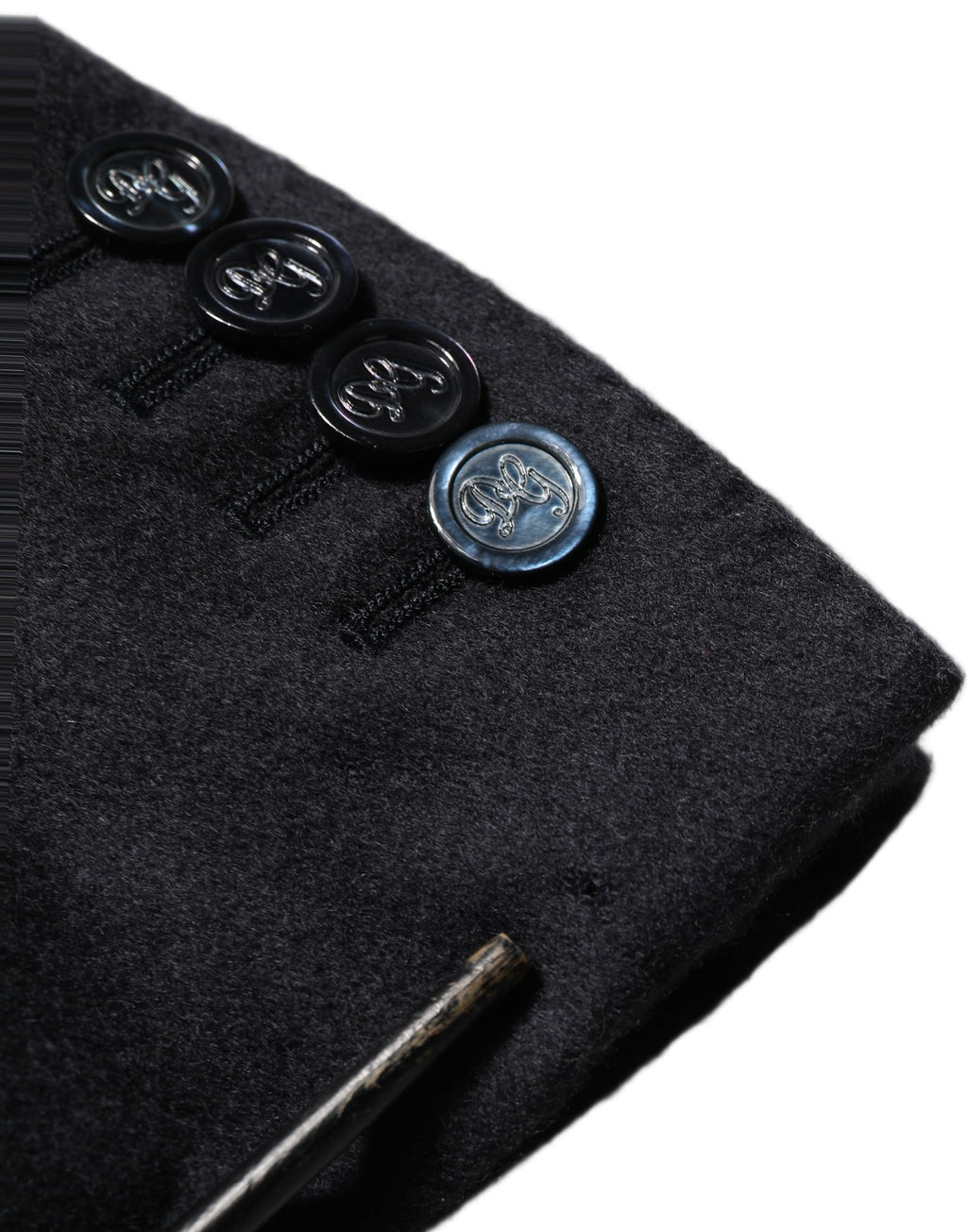 Dolce & Gabbana Blue Cashmere Single Breasted Blazer Jacket