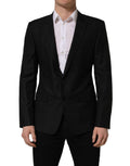 Dolce & Gabbana Black Wool Single Breasted Blazer Jacket