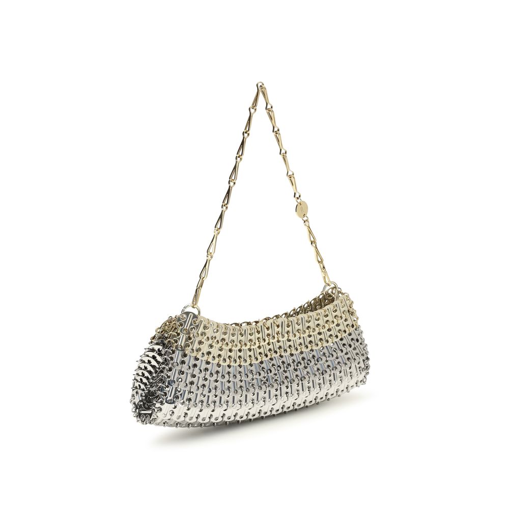Rabanne Silver Brass Shoulder Bag