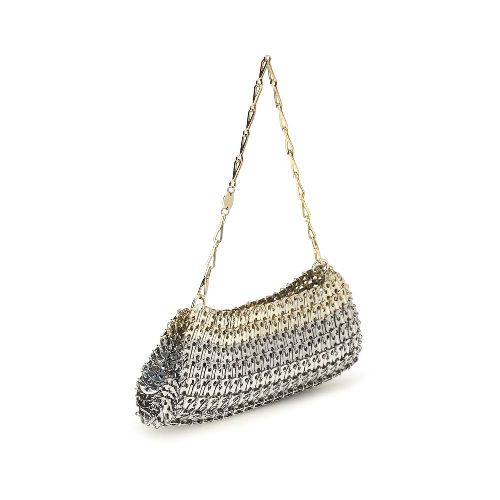 Rabanne Silver Brass Shoulder Bag