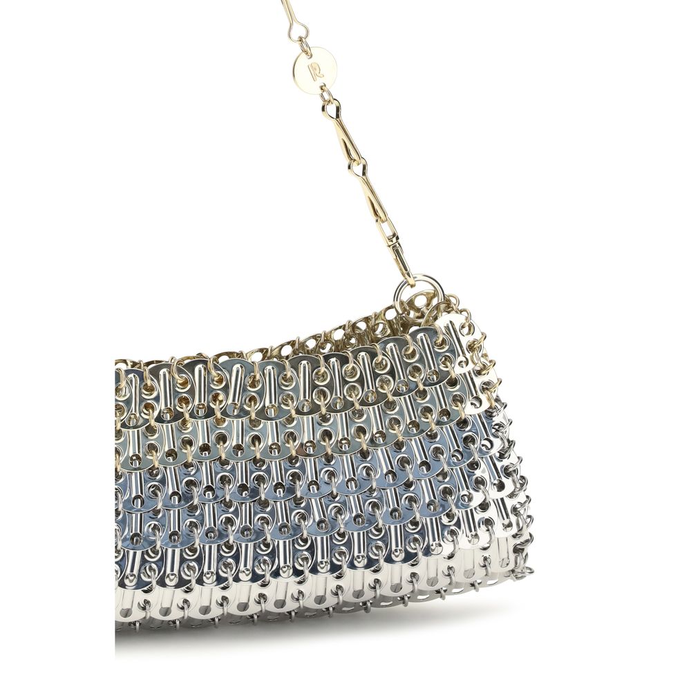 Rabanne Silver Brass Shoulder Bag