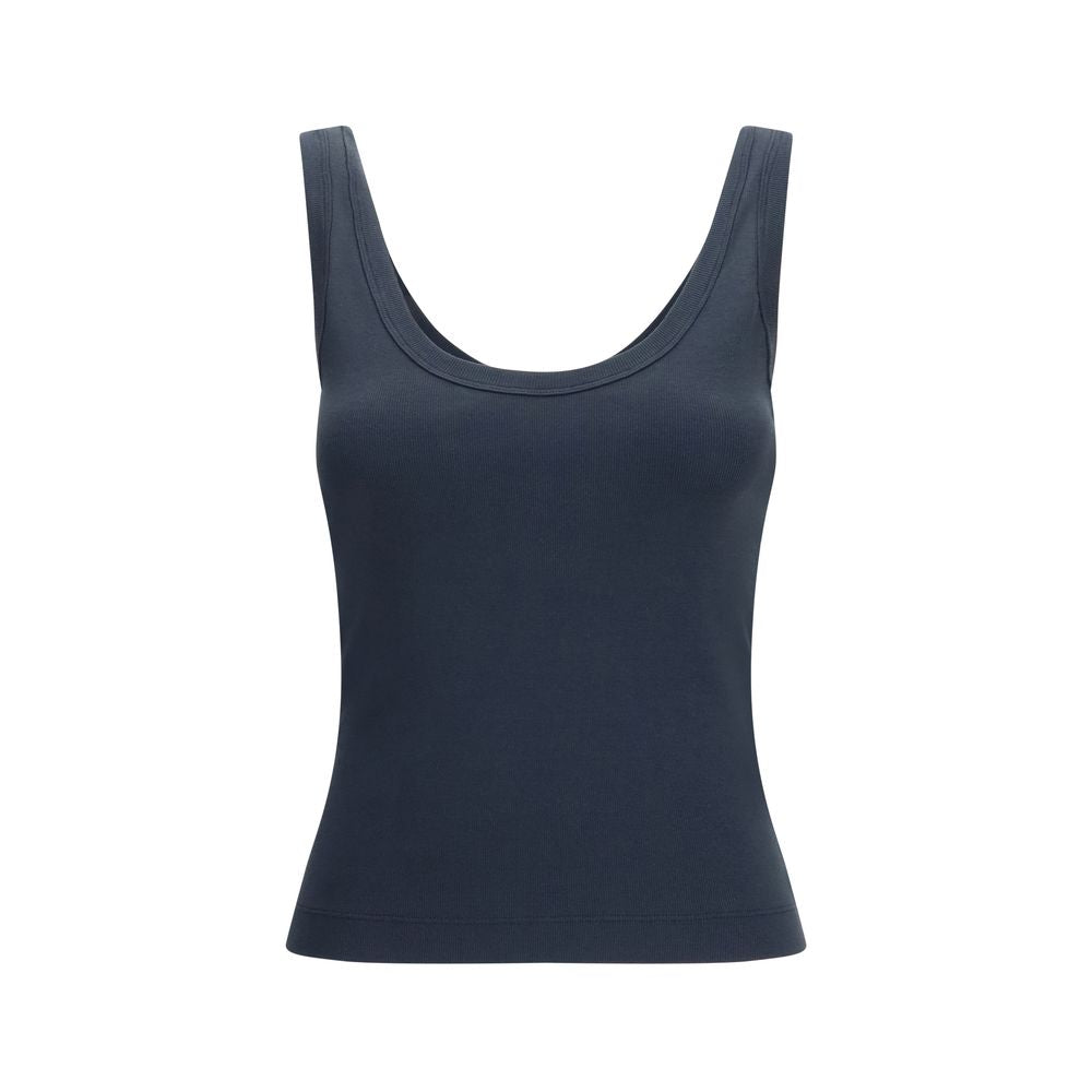 Brunello Cucinelli Blue Cotton Tank Tops