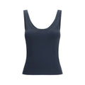 Brunello Cucinelli Blue Cotton Tank Tops