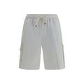 Brunello Cucinelli White Cotton Bermuda Shorts