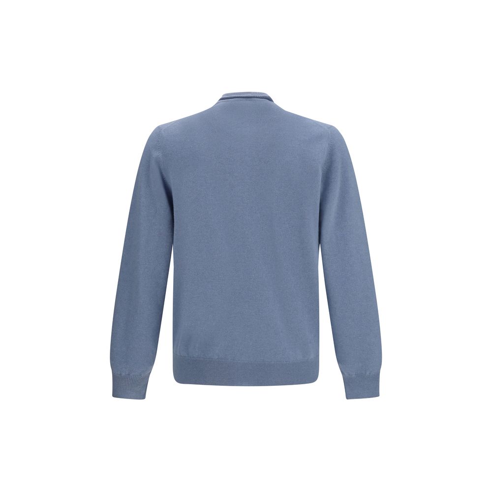 Brunello Cucinelli Blue Cashmere Cardigan