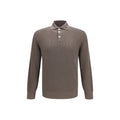 Brunello Cucinelli Brown Cotton Polo Shirt
