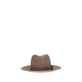 Brunello Cucinelli Brown Raffia Fedora