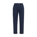 Brunello Cucinelli Blue Polyamide Casual Pants