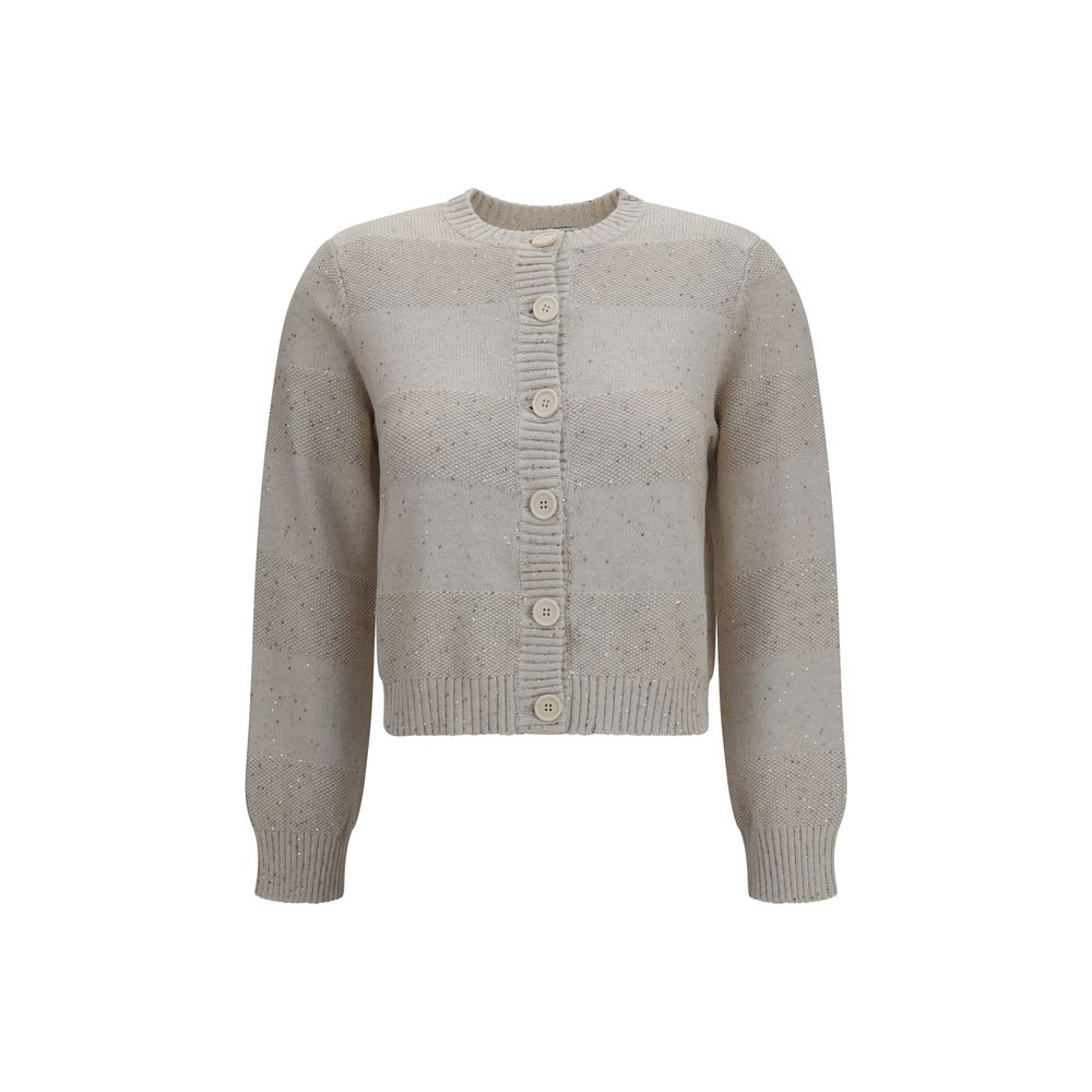 Brunello Cucinelli Beige Cotton Sweatshirt