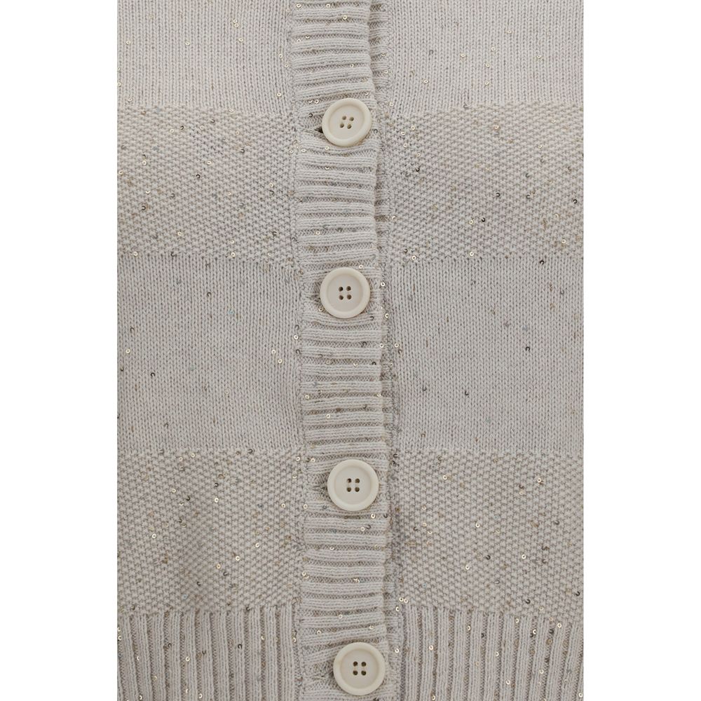 Brunello Cucinelli Beige Cotton Sweatshirt