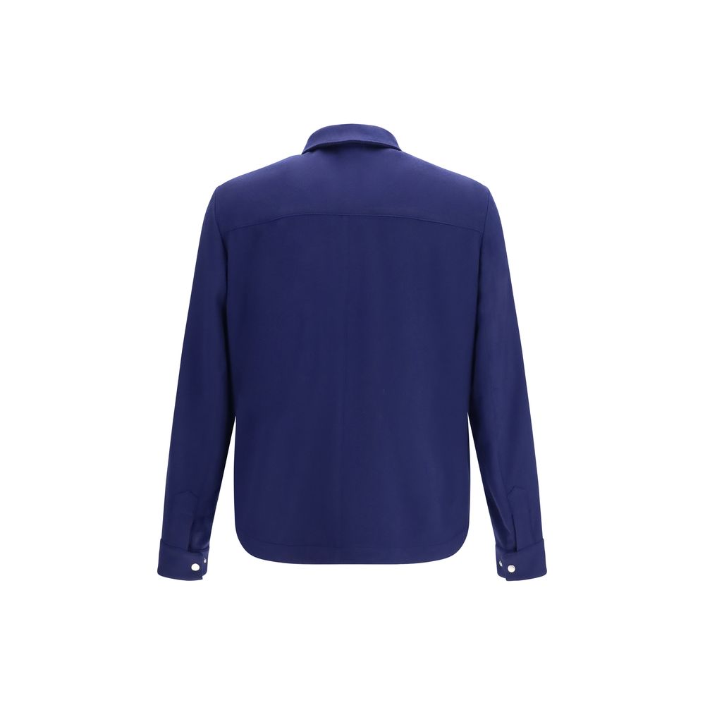 Brunello Cucinelli Blue Cashmere Full-Length Jacket