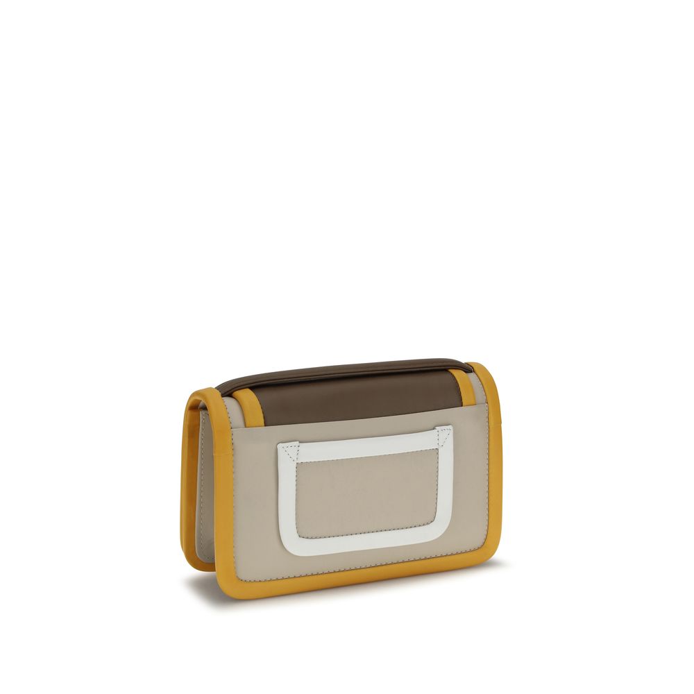 Pierre Hardy Orange Calf Leather Bos Taurus Shoulder Bag