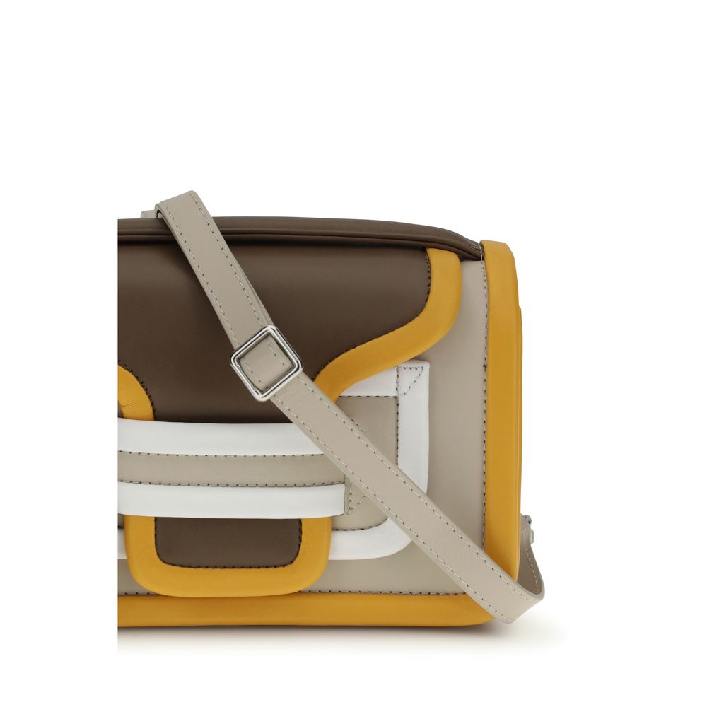 Pierre Hardy Orange Calf Leather Bos Taurus Shoulder Bag