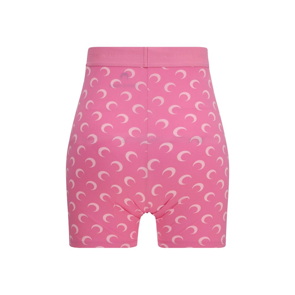 Marine Serre Multicolor Polyamide Bermuda Shorts