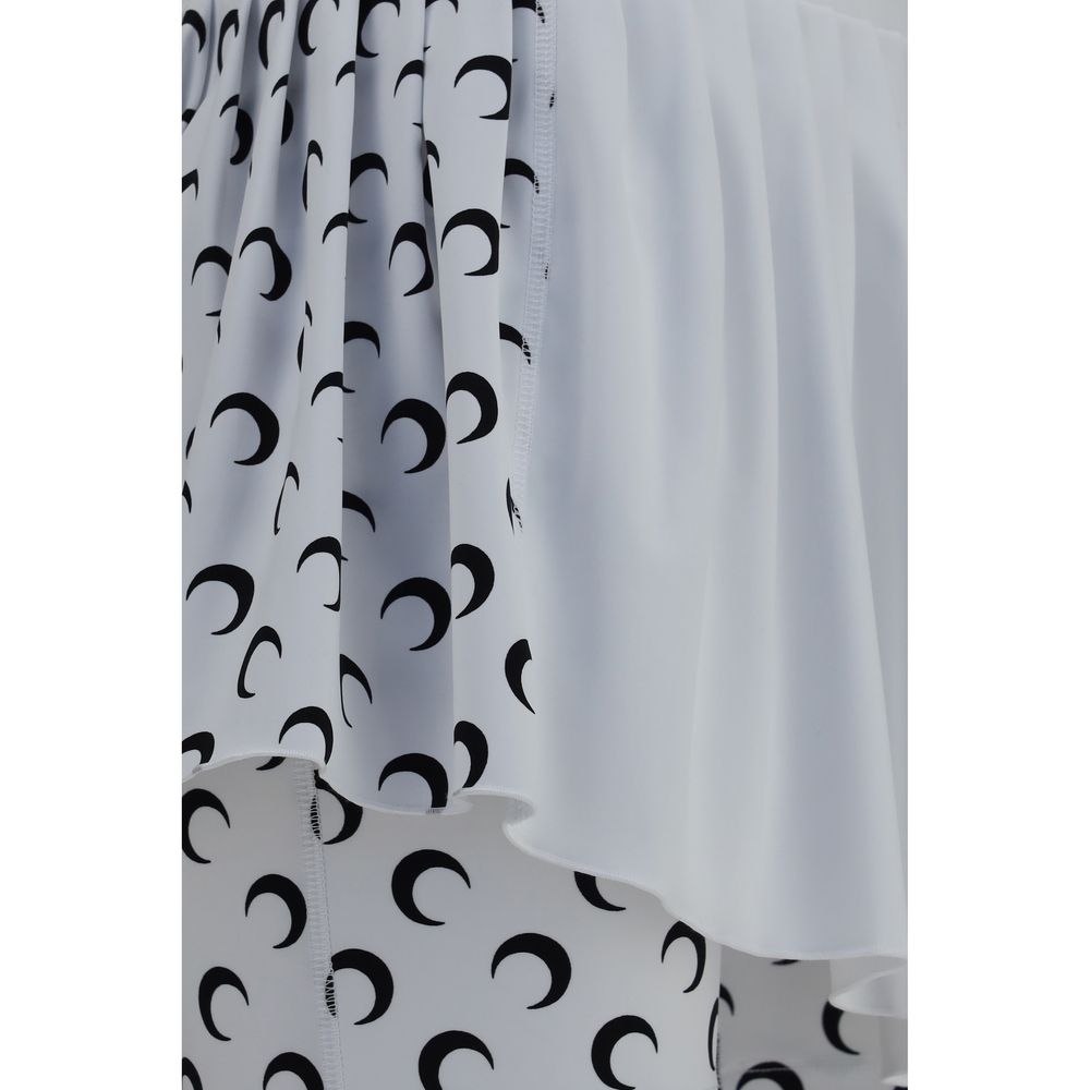 Marine Serre White Polyamide Short And Mini Shorts