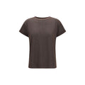 Brunello Cucinelli Brown Nylon T-Shirt