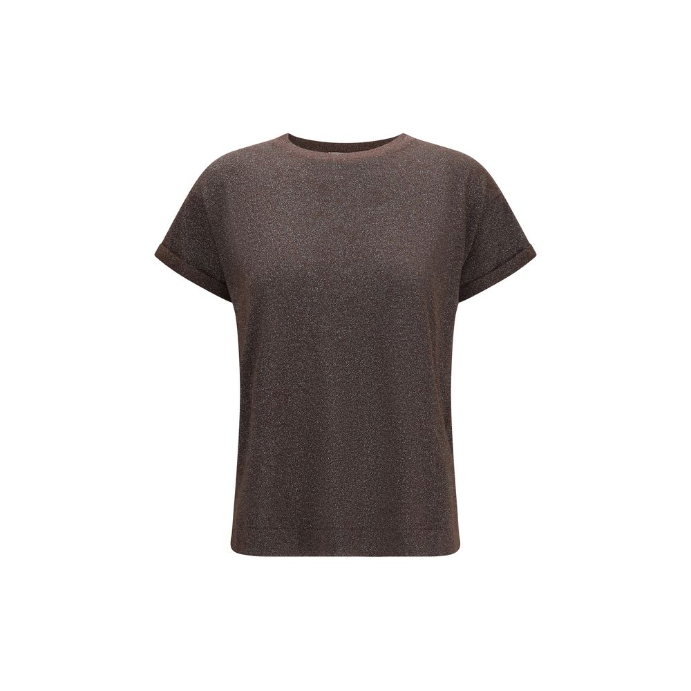 Brunello Cucinelli Brown Nylon T-Shirt