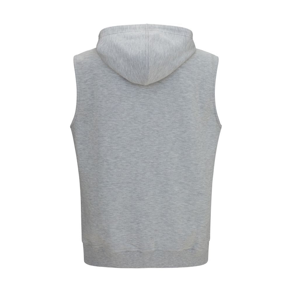 Brunello Cucinelli Gray Cotton Sweatshirt
