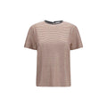 Brunello Cucinelli Orange Linen T-Shirt