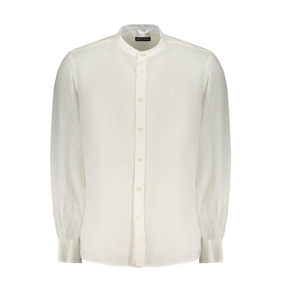 North Sails White Linen Men's Shirt