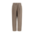 Brunello Cucinelli Beige Cotton Casual Pants