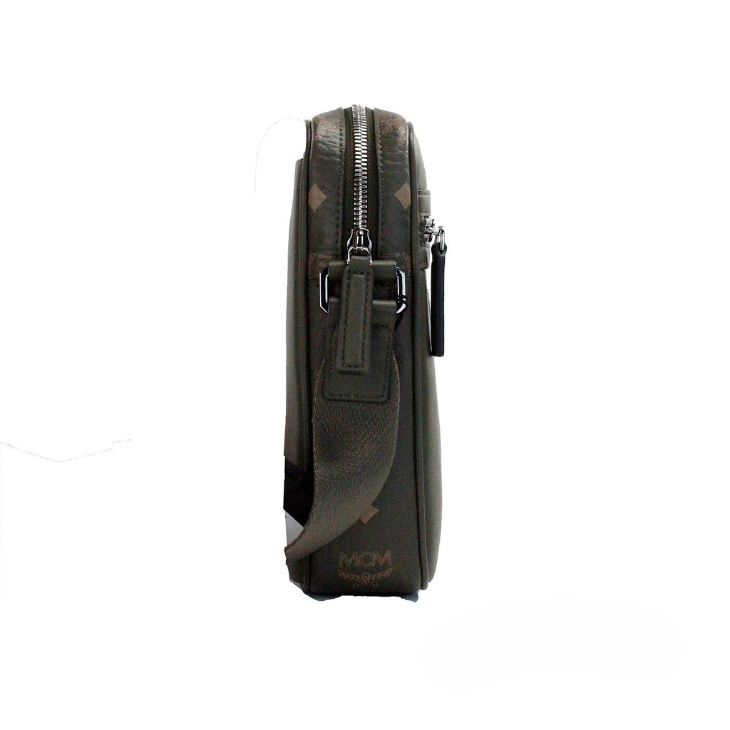 MCM Visetos Leather Camera Crossbody Bag