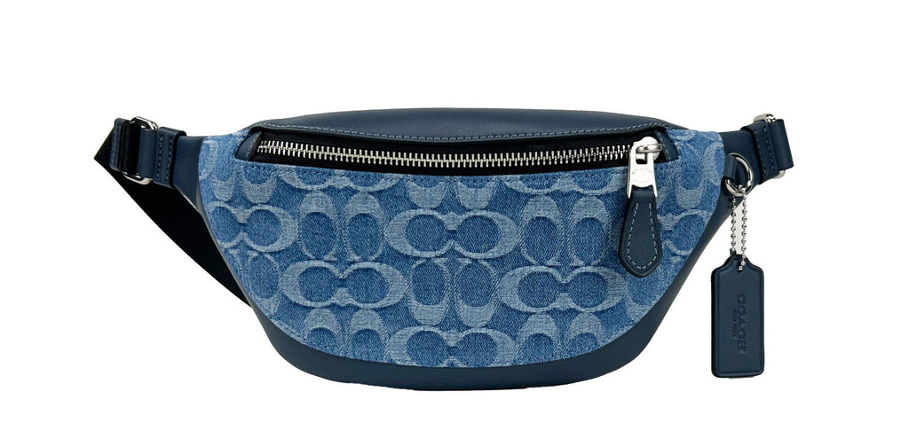 COACH Coach Warren Mini Signature Denim Fanny Belt Bag