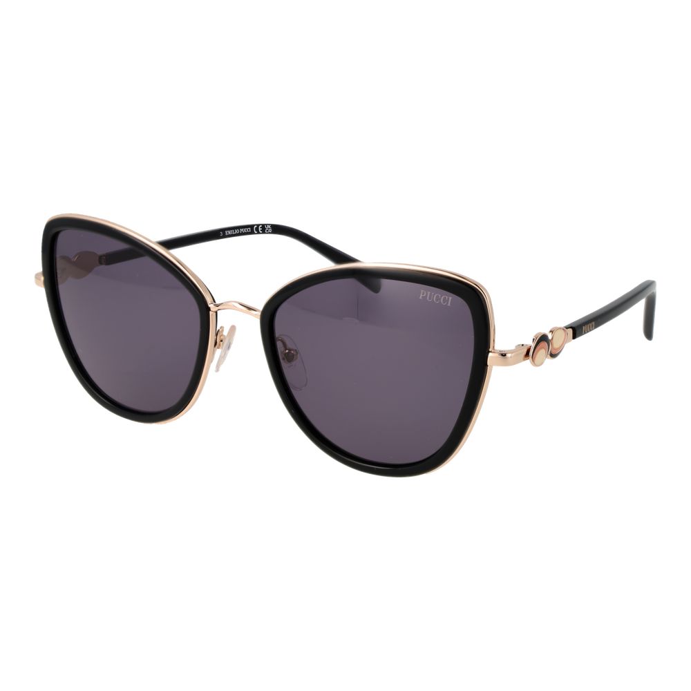 Emilio Pucci Black Metal Sunglasses