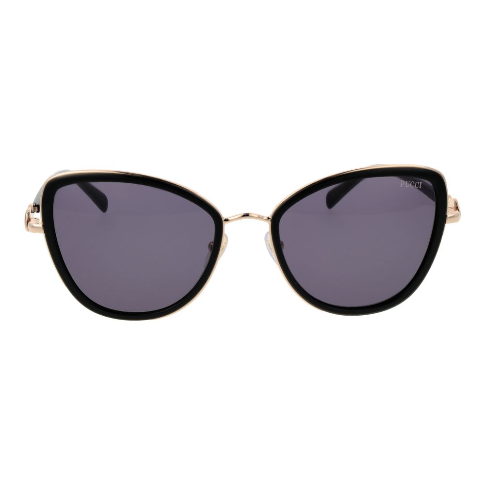 Emilio Pucci Black Metal Sunglasses