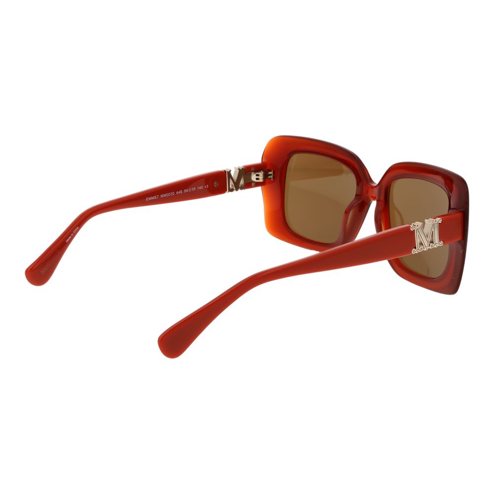 Max Mara Orange Acetate Sunglasses