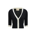 Valentino Garavani Black Cotton Cardigan