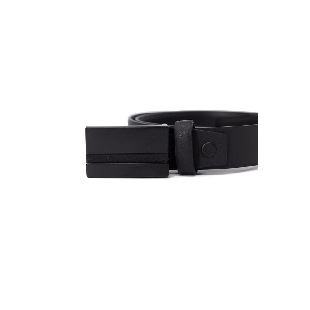 Antony Morato Black Leather Regular Belt