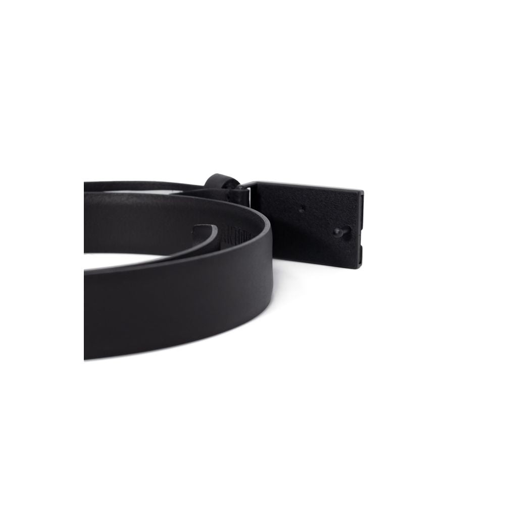 Antony Morato Black Leather Regular Belt