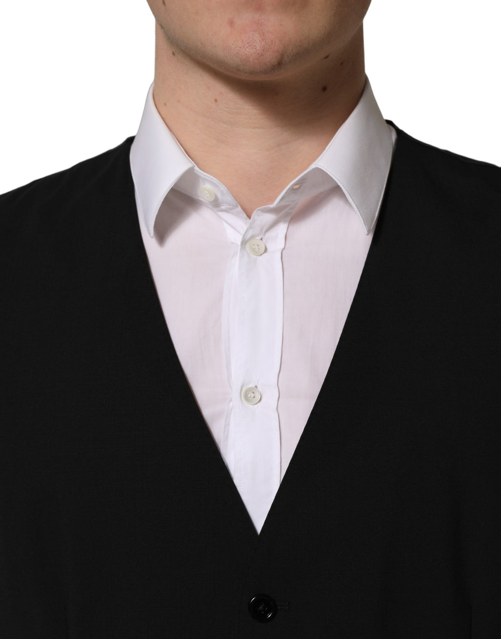 Dolce & Gabbana Black Wool Slim Fit Formal 3 Piece Men Suit