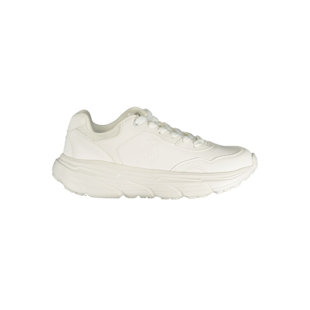 U.S. POLO ASSN. White Polyurethane Women's Sneaker