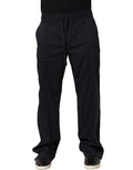 Dolce & Gabbana Black Nylon Straight Jogger Sweatpants Pants