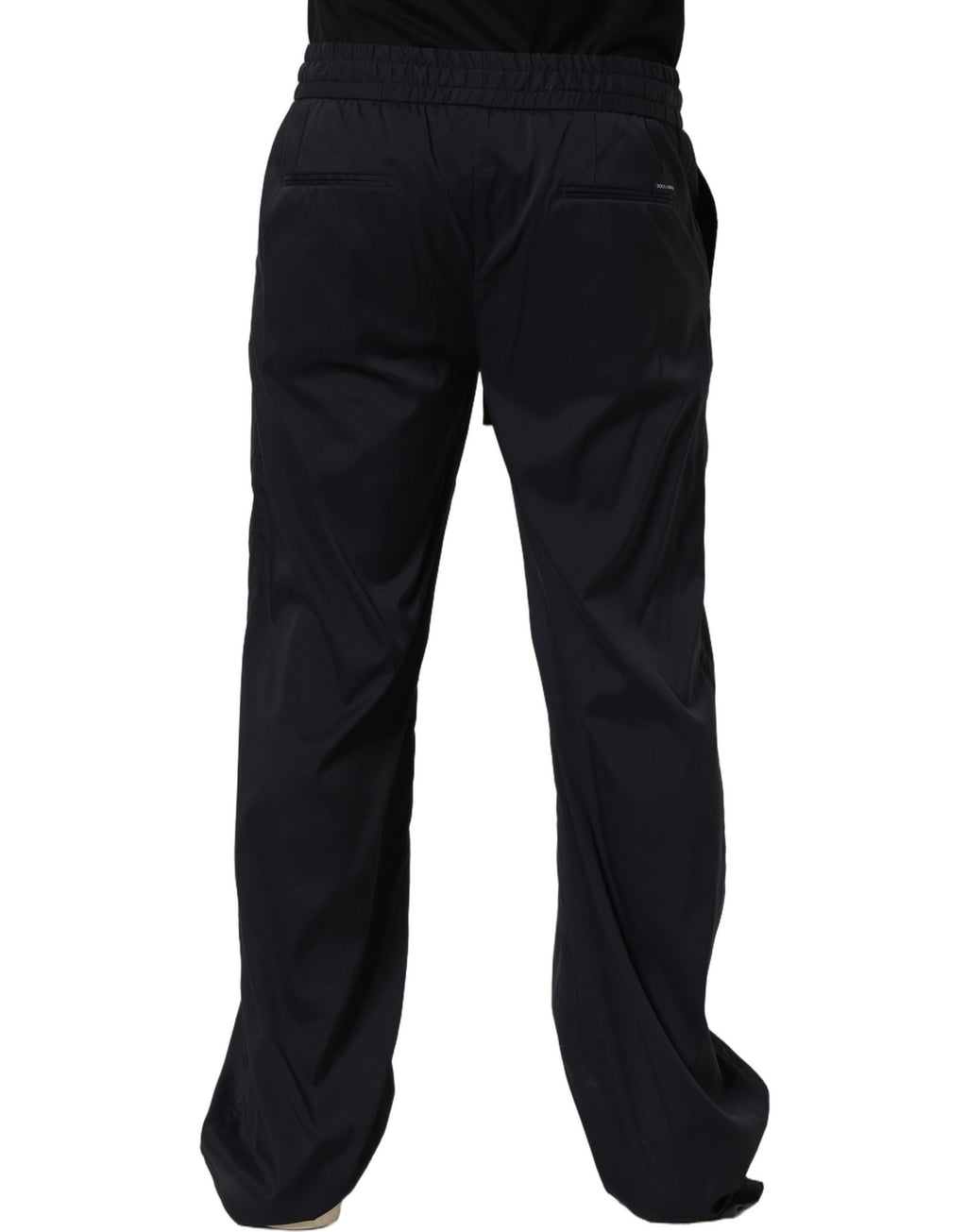 Dolce & Gabbana Black Nylon Straight Jogger Sweatpants Pants