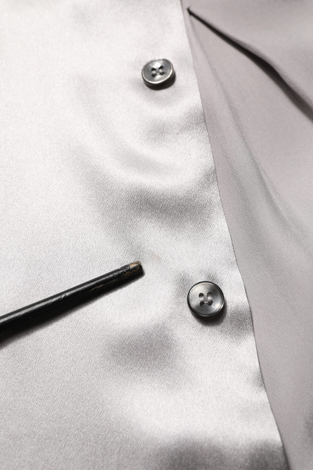 Dolce & Gabbana Metallic Grey Satin Silk Formal Dress Shirt