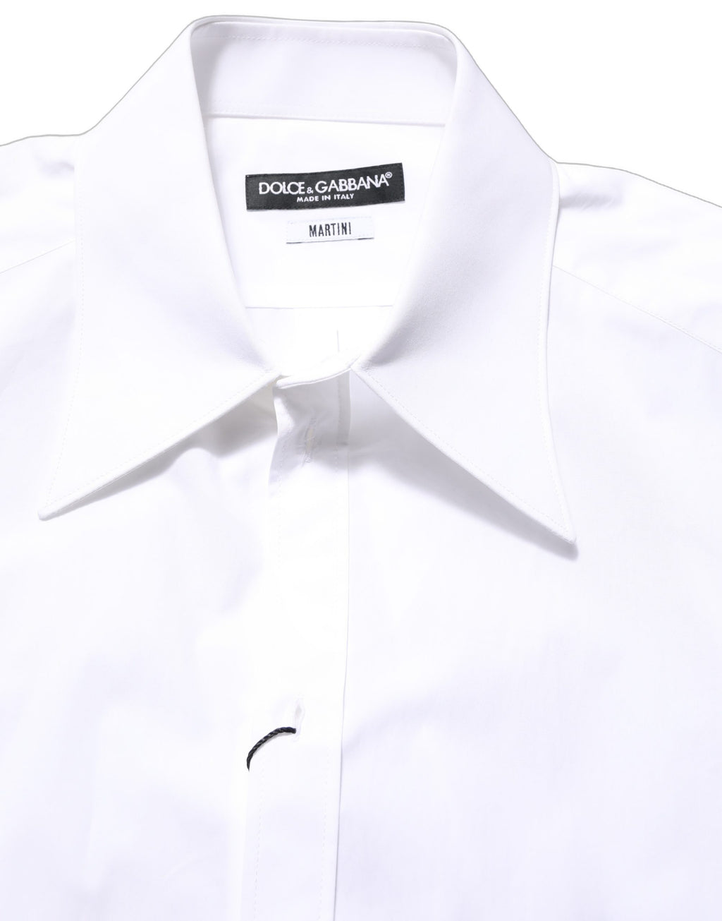Dolce & Gabbana White MARTINI Long Sleeves Men Dress Shirt