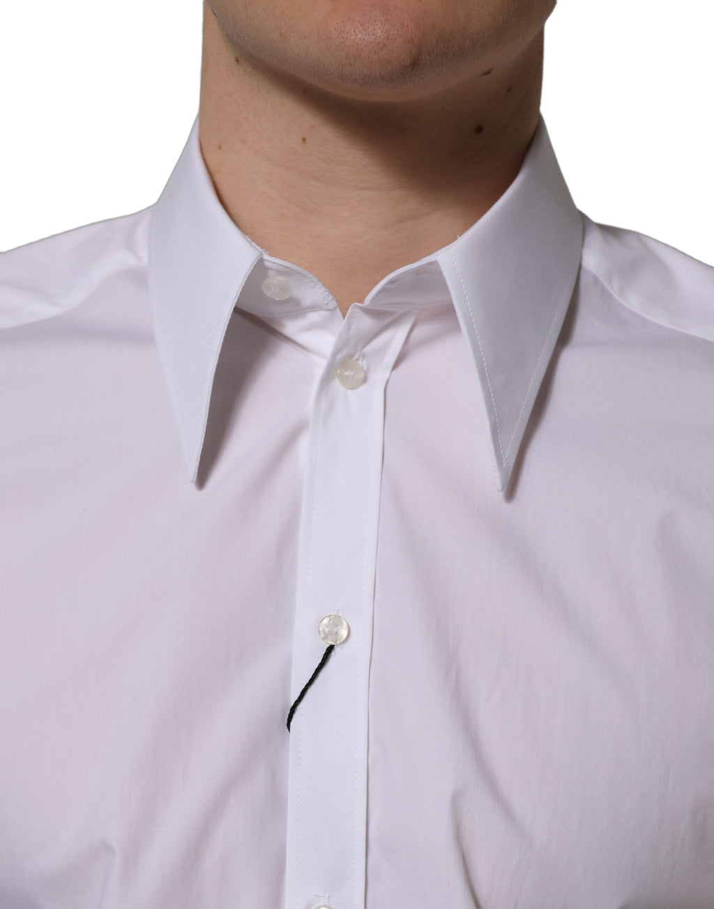 Dolce & Gabbana White MARTINI Long Sleeves Men Dress Shirt