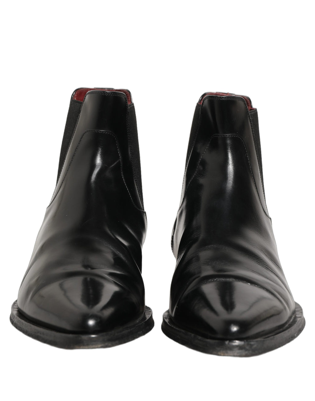 Dolce & Gabbana Black Chelsea Slip On Men Ankle Boots Shoes