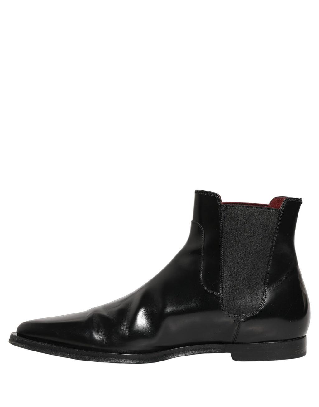 Dolce & Gabbana Black Chelsea Slip On Men Ankle Boots Shoes