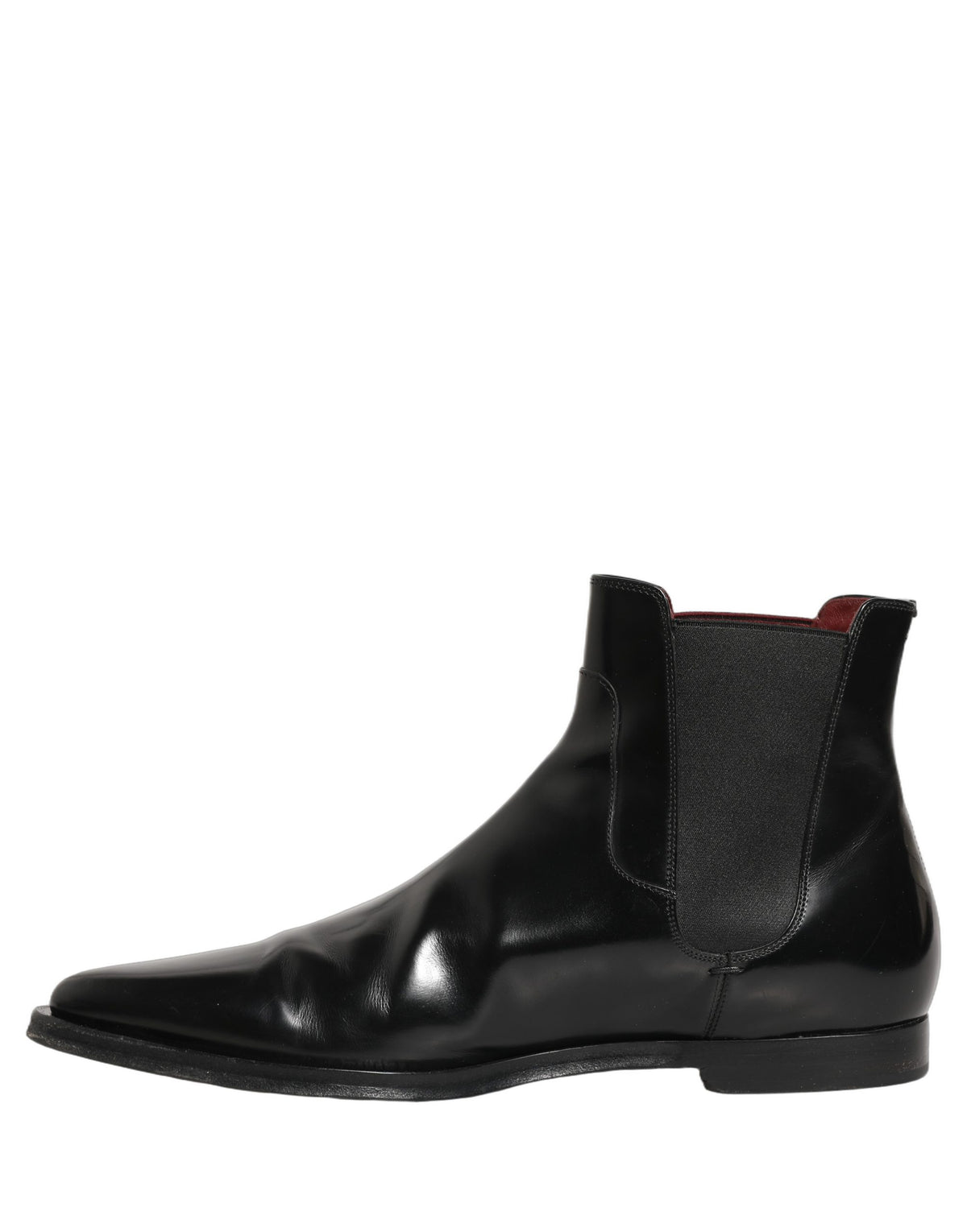 Dolce & Gabbana Black Chelsea Slip On Men Ankle Boots Shoes