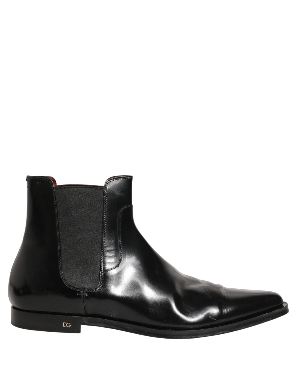 Dolce & Gabbana Black Chelsea Slip On Men Ankle Boots Shoes