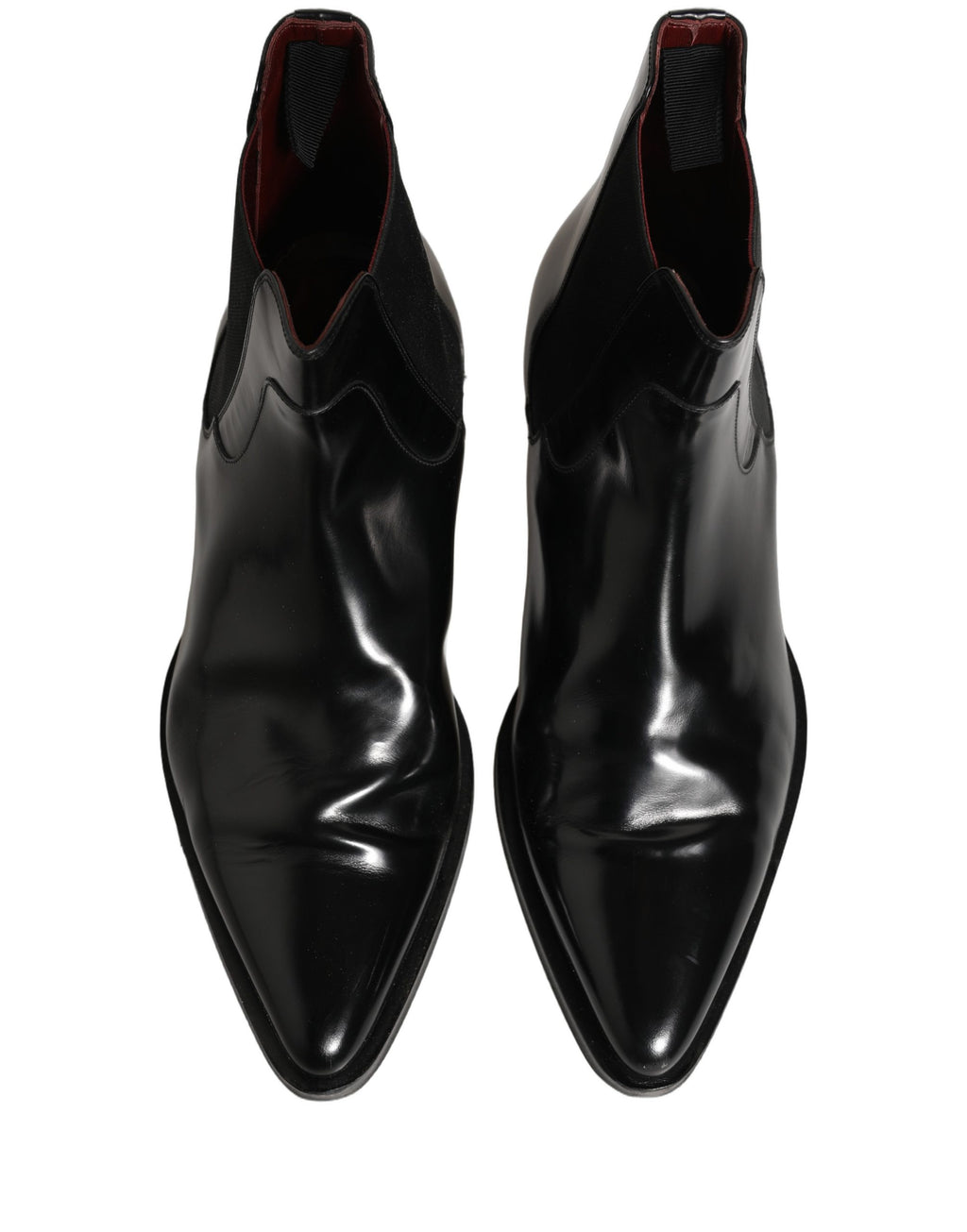 Dolce & Gabbana Black Chelsea Slip On Men Ankle Boots Shoes