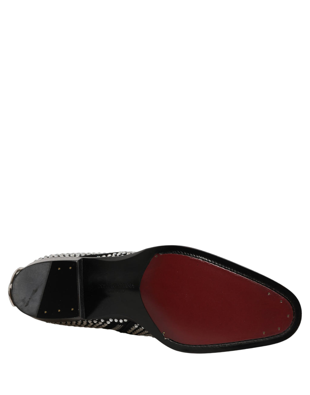 Dolce & Gabbana Black Crystal Embellished Ankle Boots Shoes