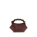Ganni Bordeaux Recycled Leather Handbag