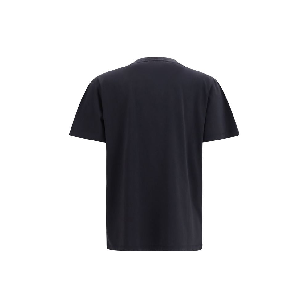 Ganni Black Cotton T-Shirt