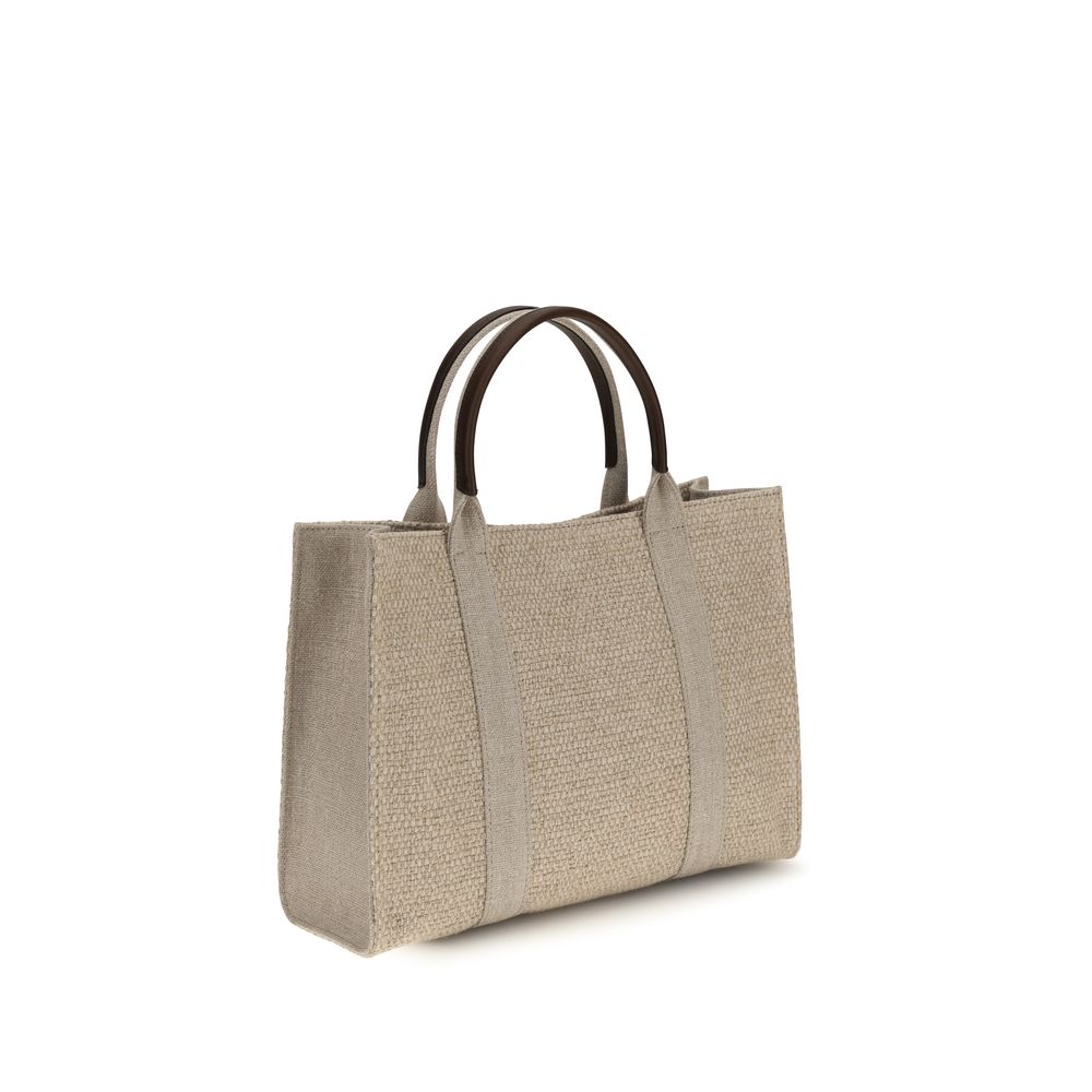 The Row Beige Fabric Shoulder Bag