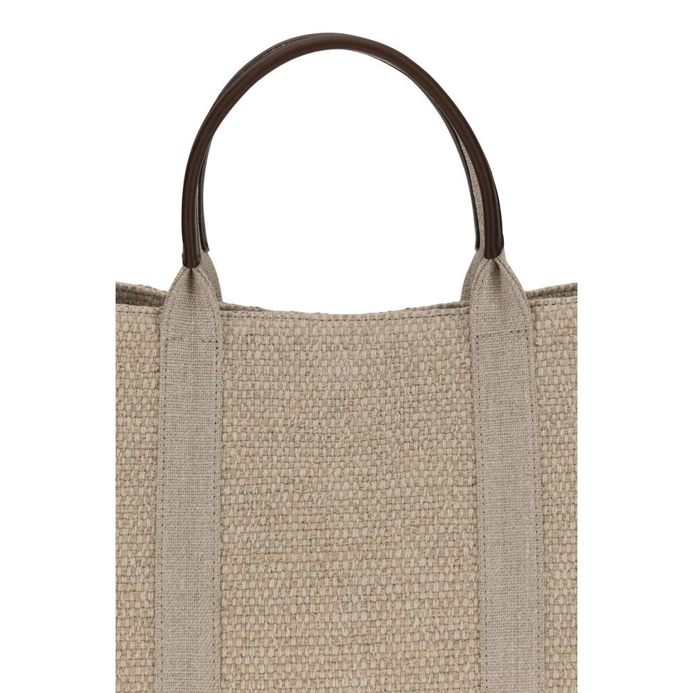 The Row Beige Fabric Shoulder Bag